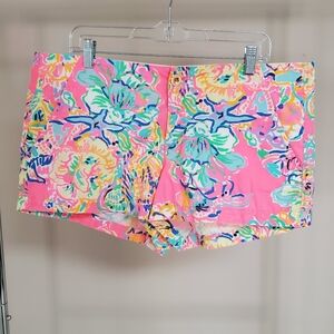 Lilly Pulitzer "The Kerrie Short" Multicolor Shorts| Size 14